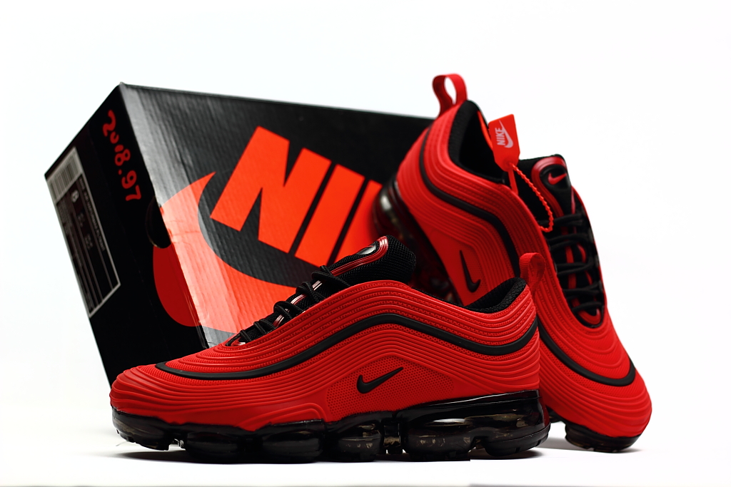 Men Nike Air Max 2018.97 Red Black Shoes - Click Image to Close